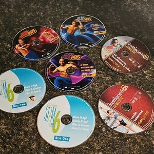 6 CARDIO/ABS EXERCISE DVDs
